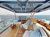 Sunreef 60 Eco Sailing - port flybridge looking to stairwell